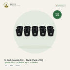 14 Inch Ananda Pot – Black (Pack of 10)