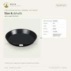 6 Inch Black Bottom Tray – Harshdeep – size and details