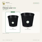 8 Inch Shera Pot – Black – size guide