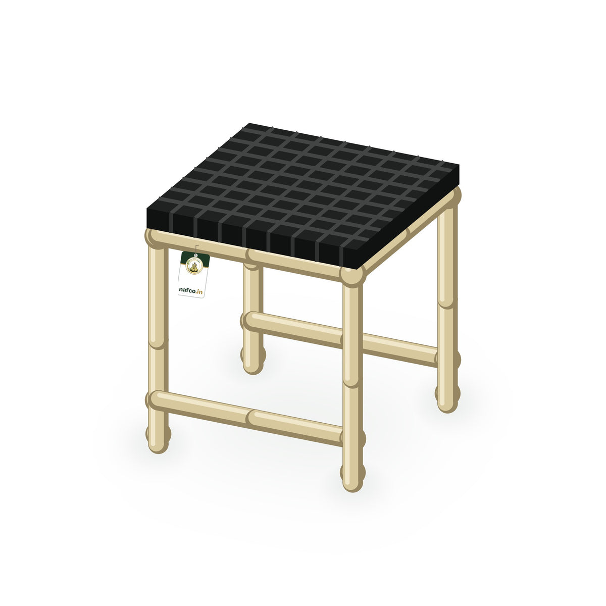 ABS-Coated Pipe Stand – 10×10×12 in, Sri Lakshmi Agro plant stand on a white background