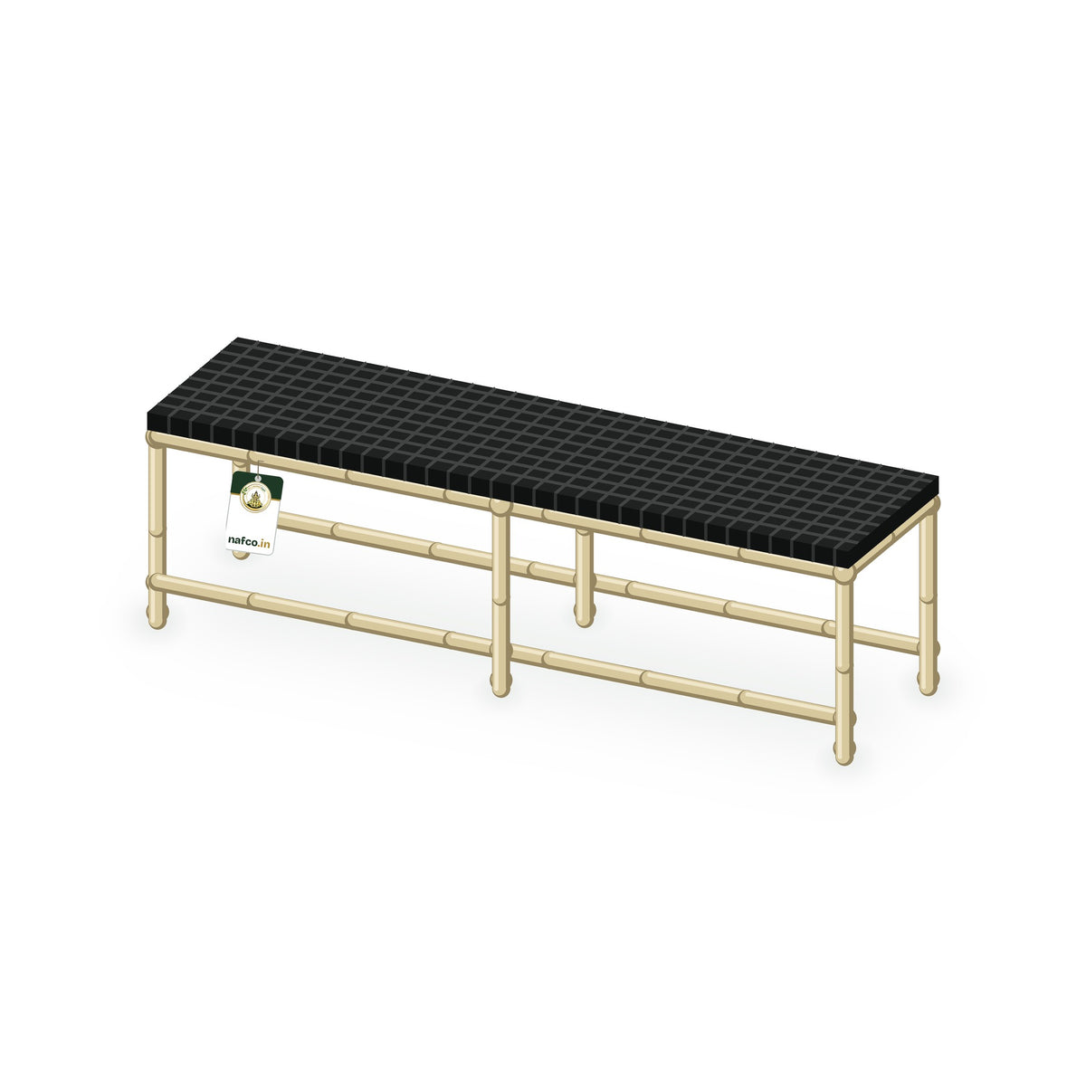 ABS-Coated Pipe Stand – 40×10×12 in, Sri Lakshmi Agro plant stand on a white background