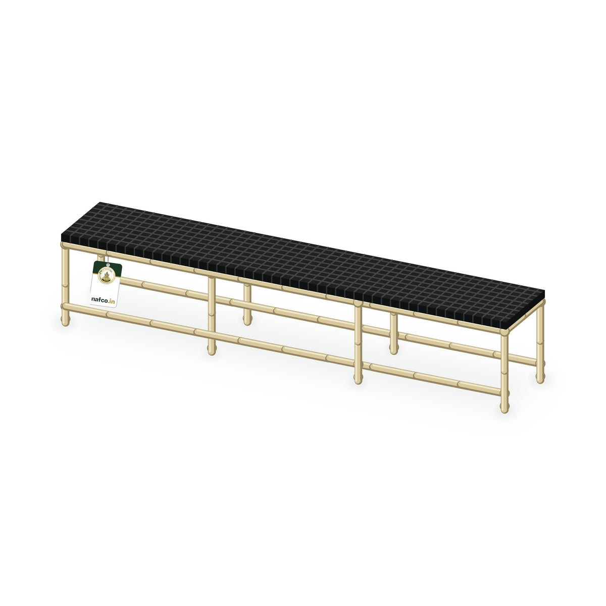 ABS-Coated Pipe Stand – 60×10×12 in, Sri Lakshmi Agro plant stand on a white background