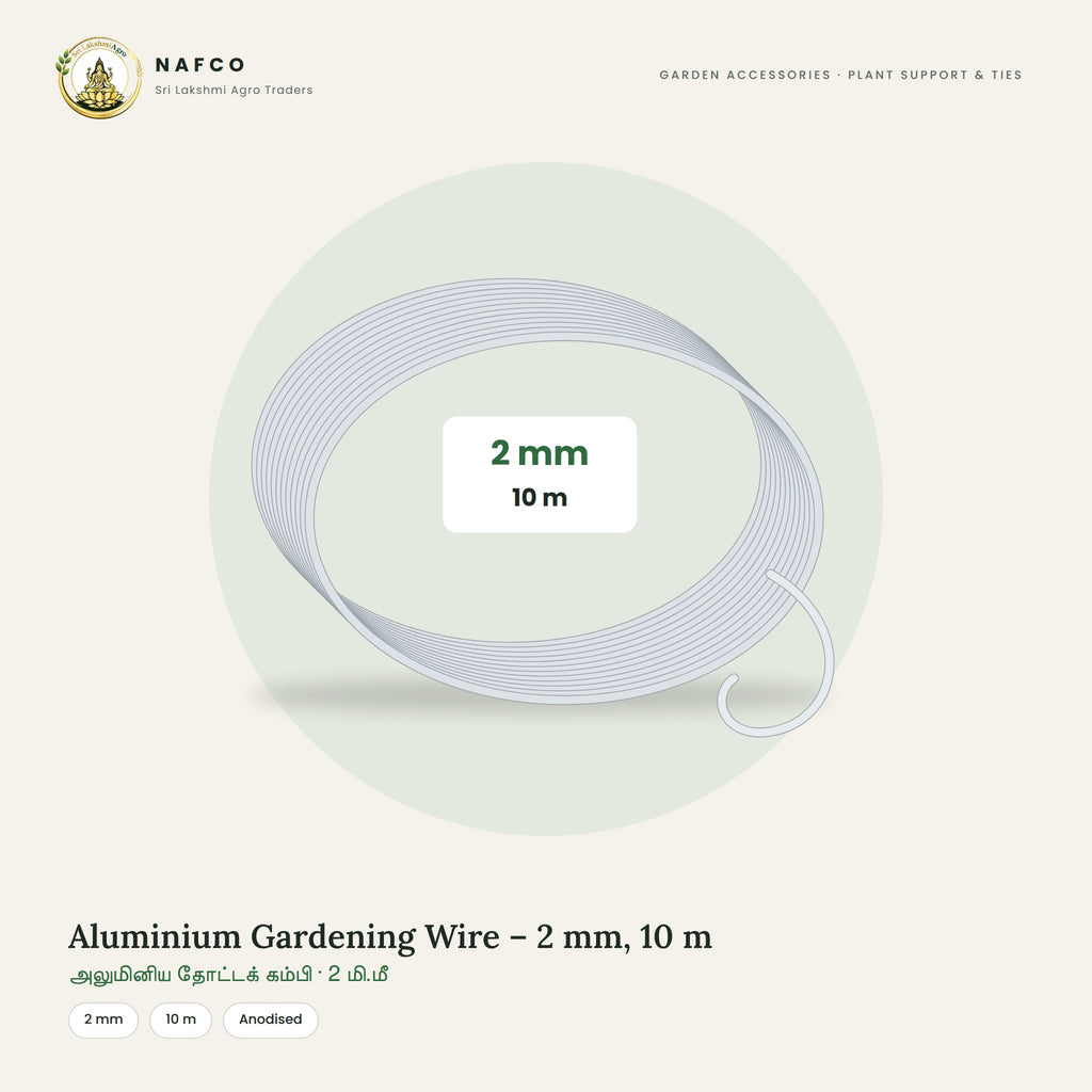 Aluminium Gardening Wire – 2 mm, 10 m