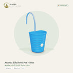 Ananda Lily Hook Pot – Blue