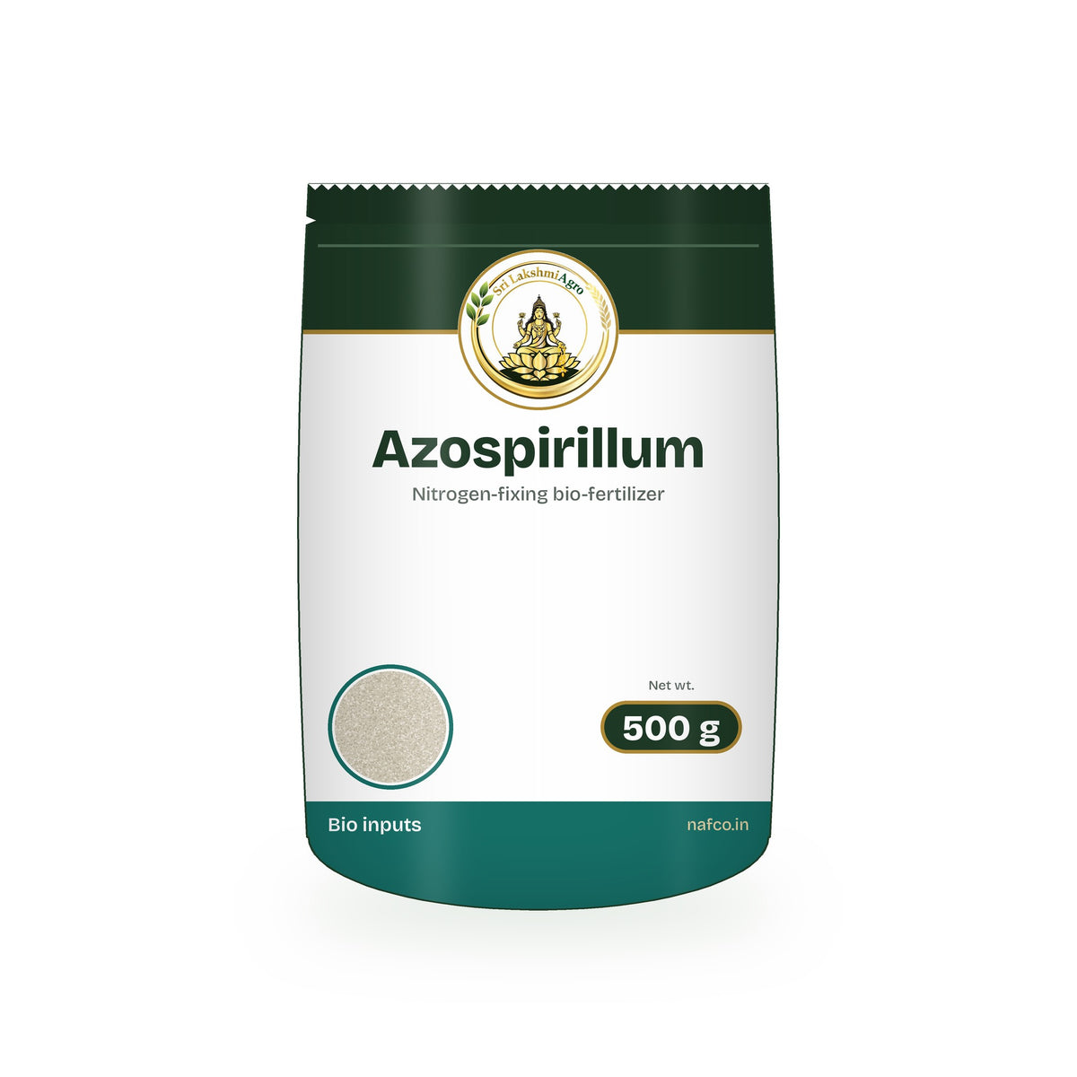Azospirillum – 500 g in a Sri Lakshmi Agro stand-up pouch