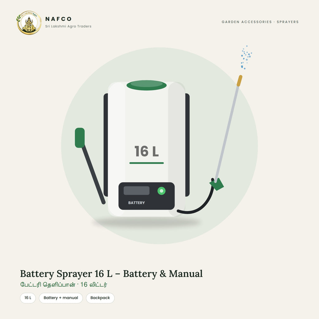 Battery Sprayer 16 L – Battery & Manual