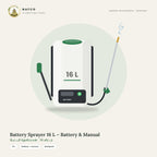Battery Sprayer 16 L – Battery & Manual