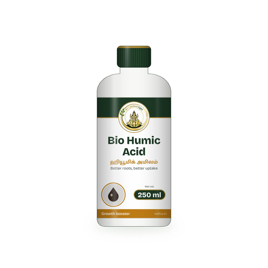 Bio Humic Acid – 250 ml in a Sri Lakshmi Agro bottle