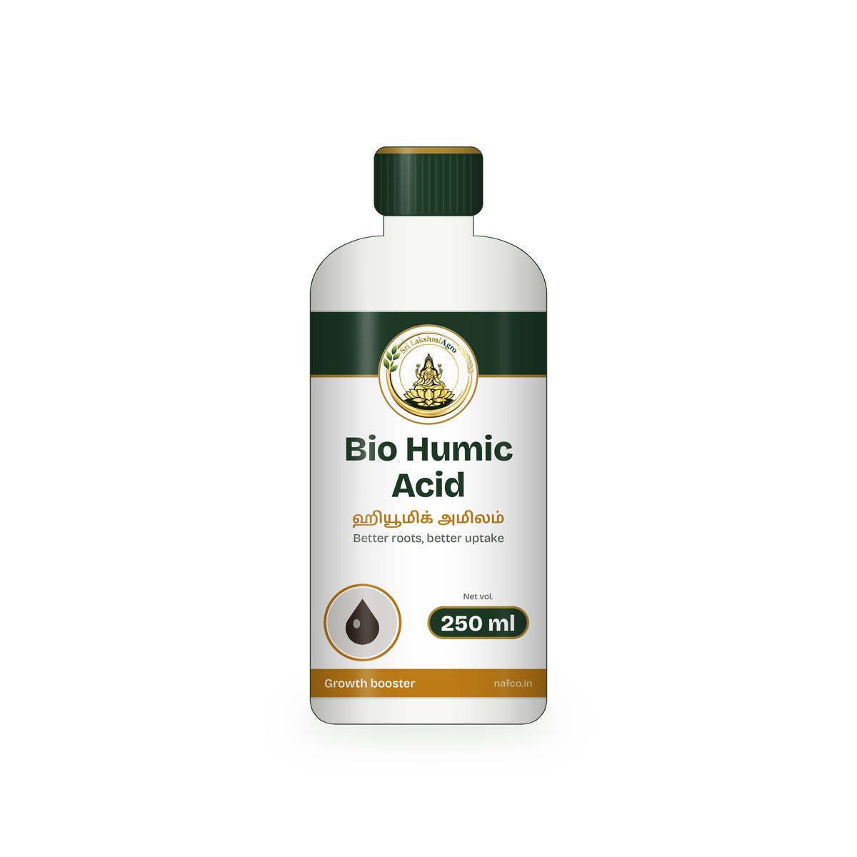 Bio Humic Acid – 250 ml in a Sri Lakshmi Agro bottle