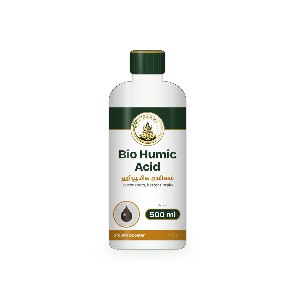 Bio Humic Acid – 500 ml in a Sri Lakshmi Agro bottle
