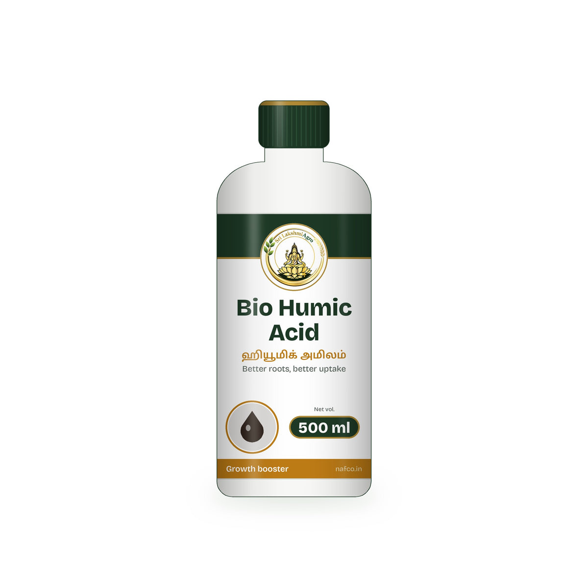 Bio Humic Acid – 500 ml in a Sri Lakshmi Agro bottle