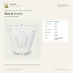 Blossom Pot 250 mm – White – size and details