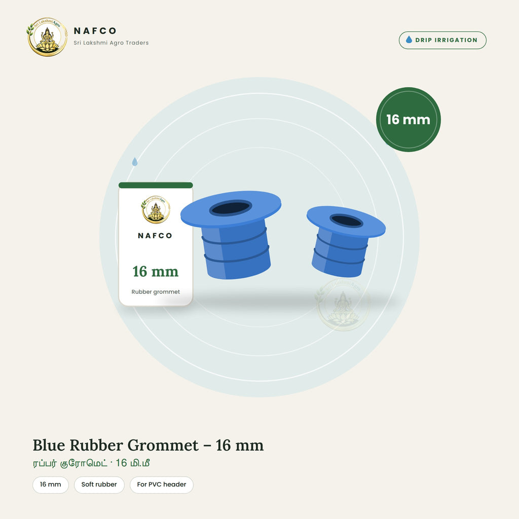 Blue Rubber Grommet – 16 mm