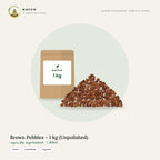 Brown Pebbles – 1 kg (Unpolished)