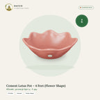 Cement Lotus Pot – 4 Feet (Flower Shape)