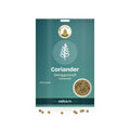 Coriander Seeds: Sri Lakshmi Agro seed packet with a window showing the seeds