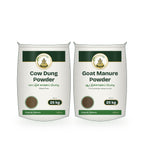 Cow Dung + Goat Manure Combo – 25 kg Each: Sri Lakshmi Agro packs shown together