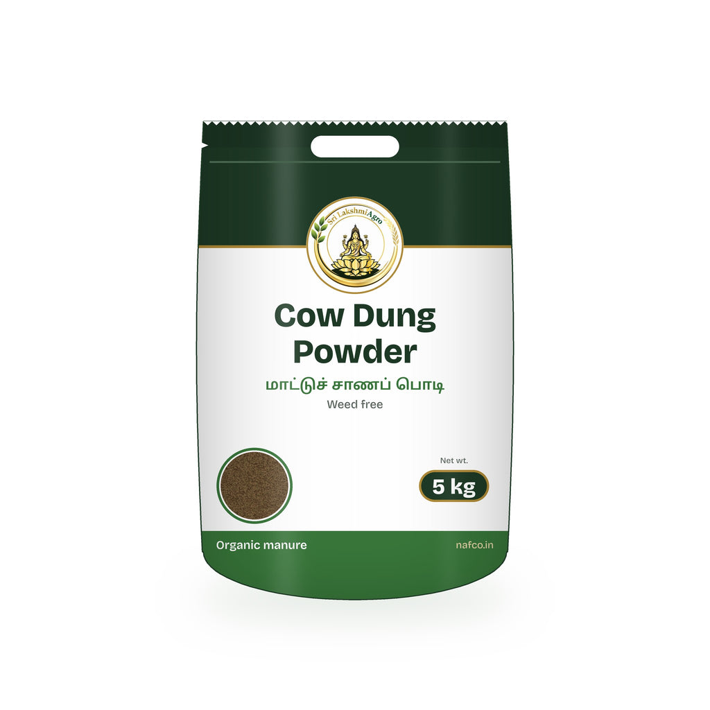 Cow Dung Powder (Weed Free) – 5 kg in a Sri Lakshmi Agro bag