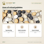 Decorative Pebbles – Mixed Colours – uses