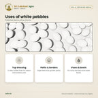 Decorative Pebbles – White – uses