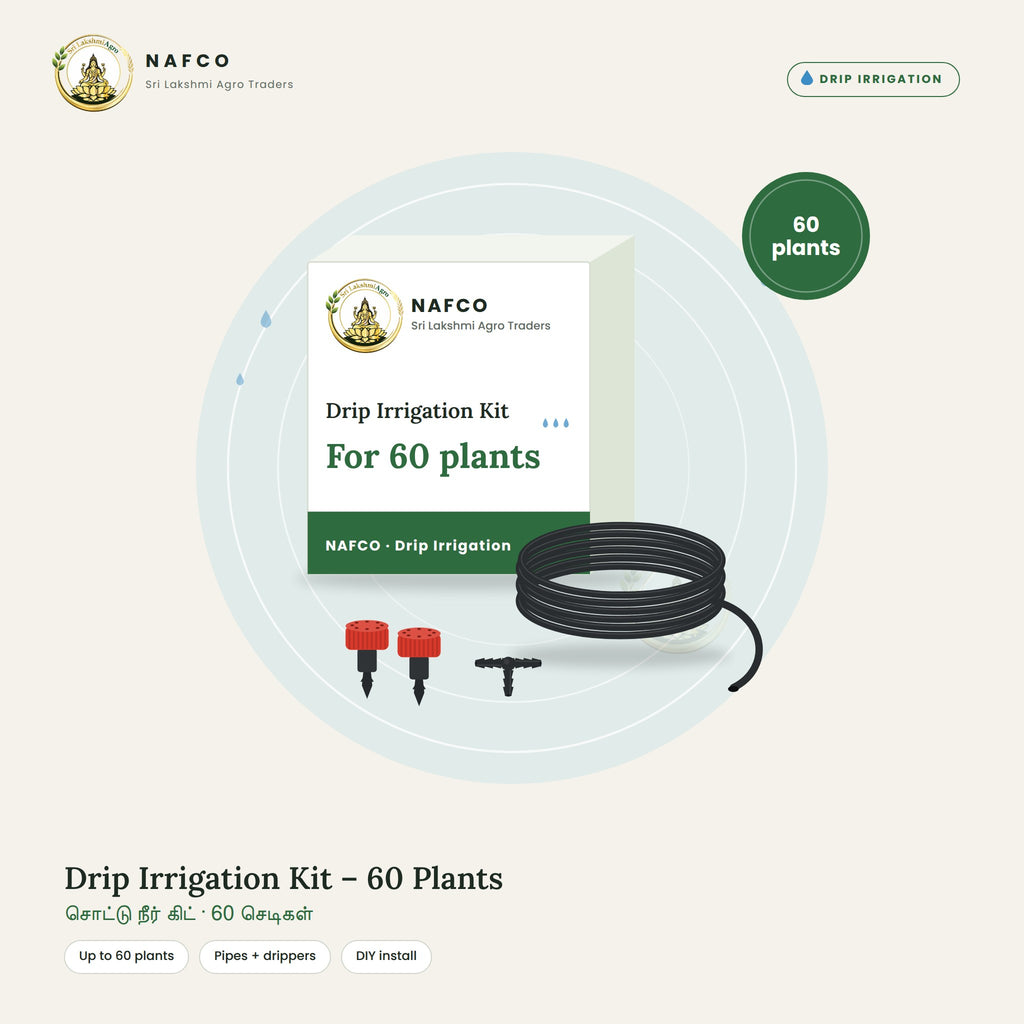 Drip Irrigation Kit – 60 Plants