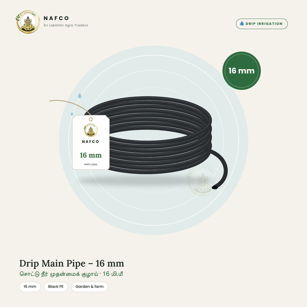 Drip Main Pipe – 16 mm
