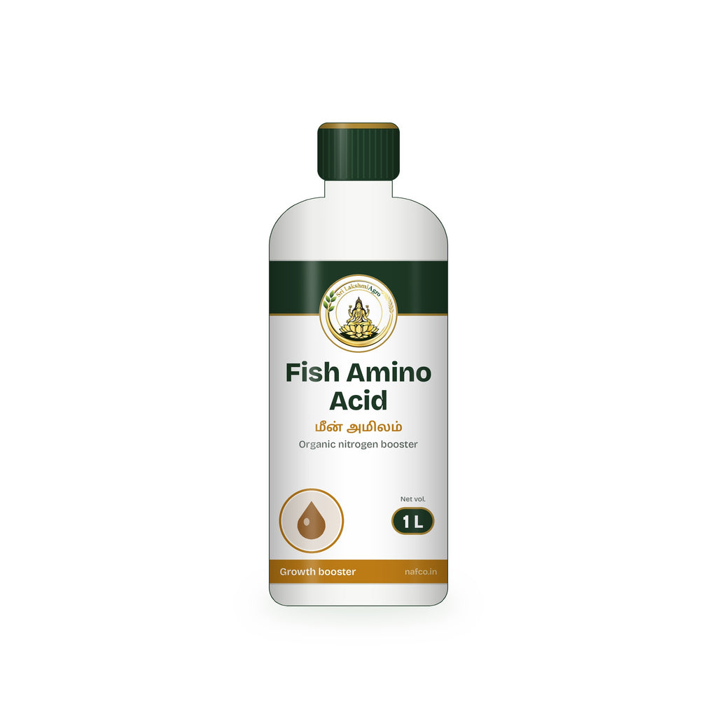 Fish Amino Acid – 1 L in a Sri Lakshmi Agro bottle