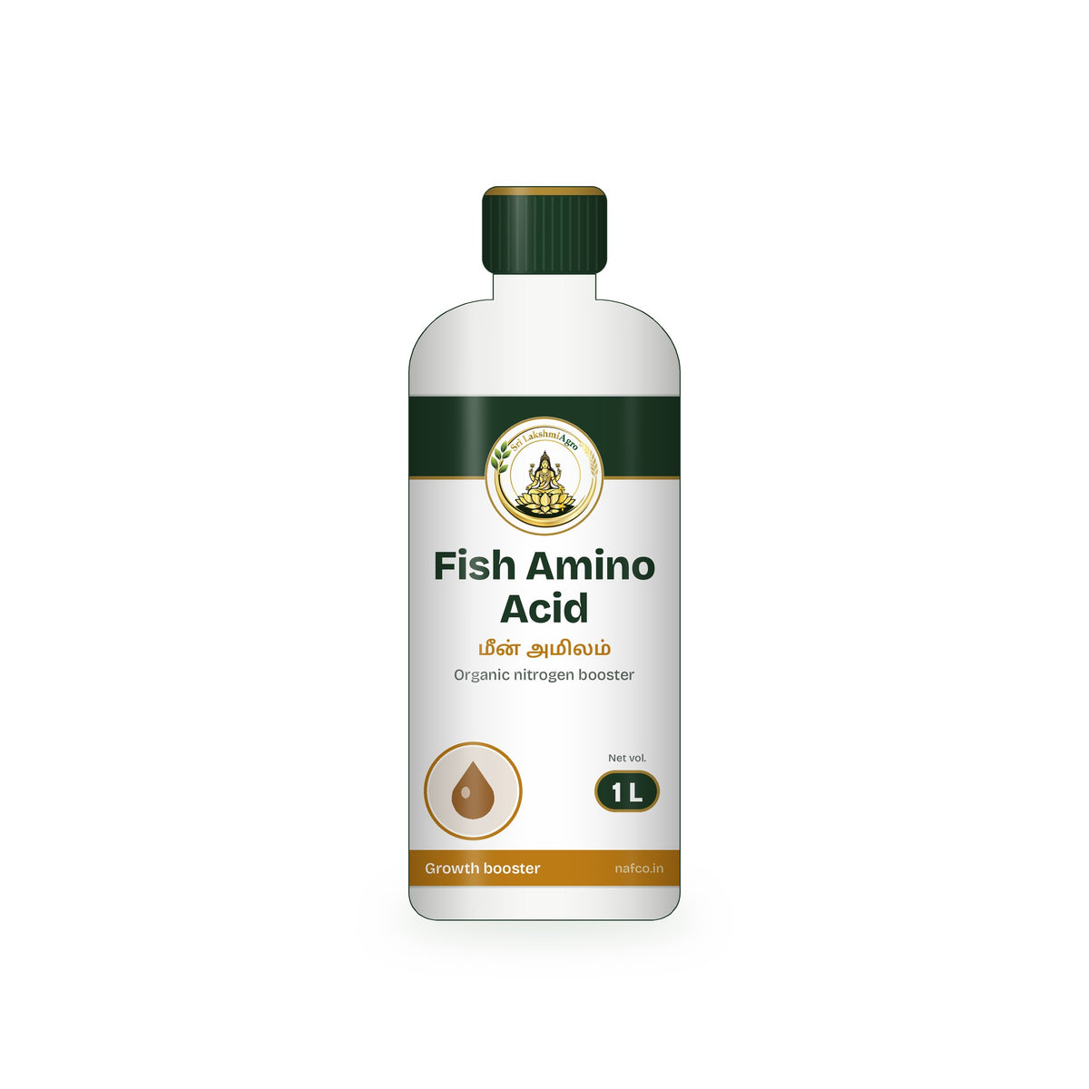 Fish Amino Acid – 1 L in a Sri Lakshmi Agro bottle