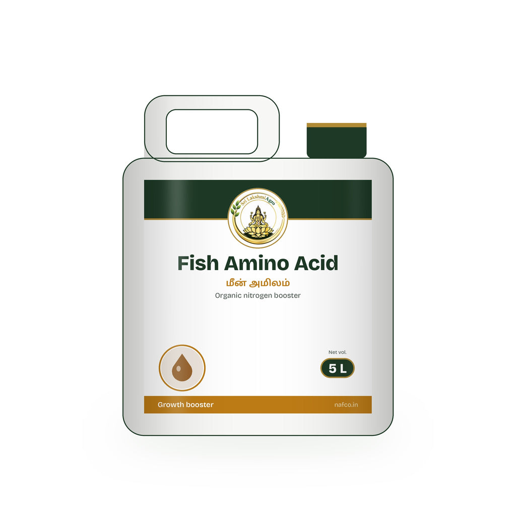 Fish Amino Acid – 5 L in a Sri Lakshmi Agro jerry can