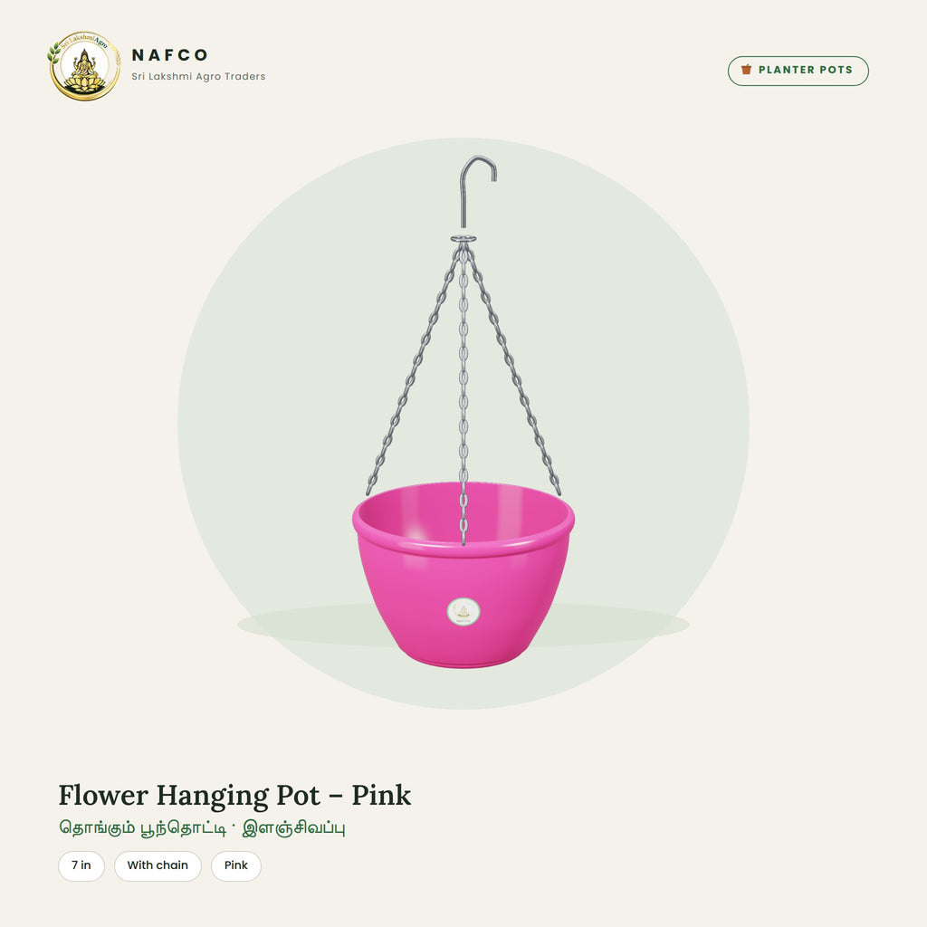 Flower Hanging Pot – Pink