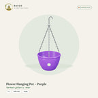 Flower Hanging Pot – Purple