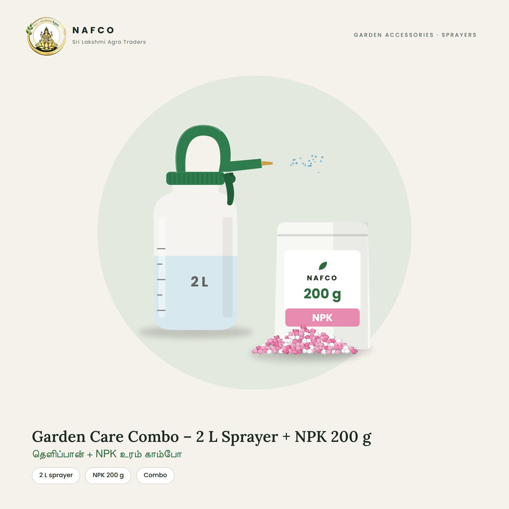 Garden Care Combo – 2 L Sprayer + NPK 200 g