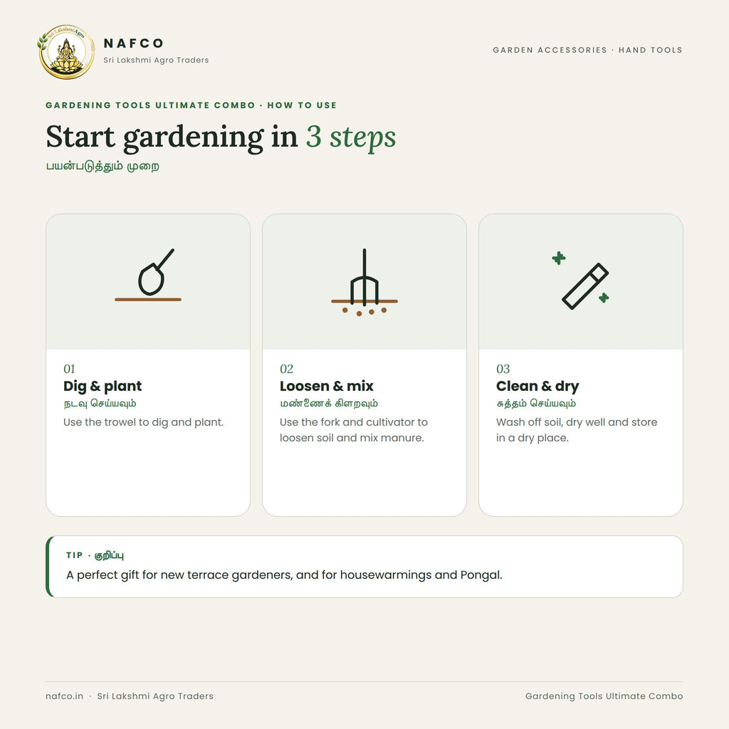 Gardening Tools Ultimate Combo – how to use