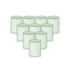 Pack of 10: ten 12 × 15 inch round grow bags arranged together