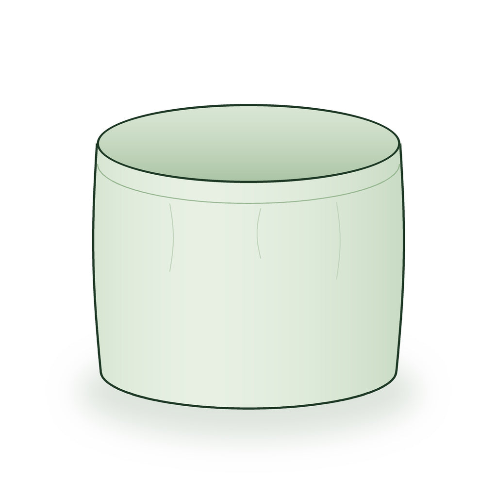12 × 9 inch round grow bag, illustrated on a white background