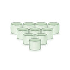 Pack of 10: ten 12 × 9 inch round grow bags arranged together