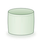 15 × 12 inch round grow bag, illustrated on a white background