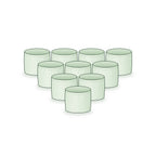 Pack of 10: ten 15 × 12 inch round grow bags arranged together