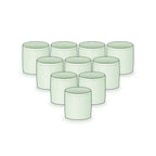 Pack of 10: ten 15 × 15 inch round grow bags arranged together