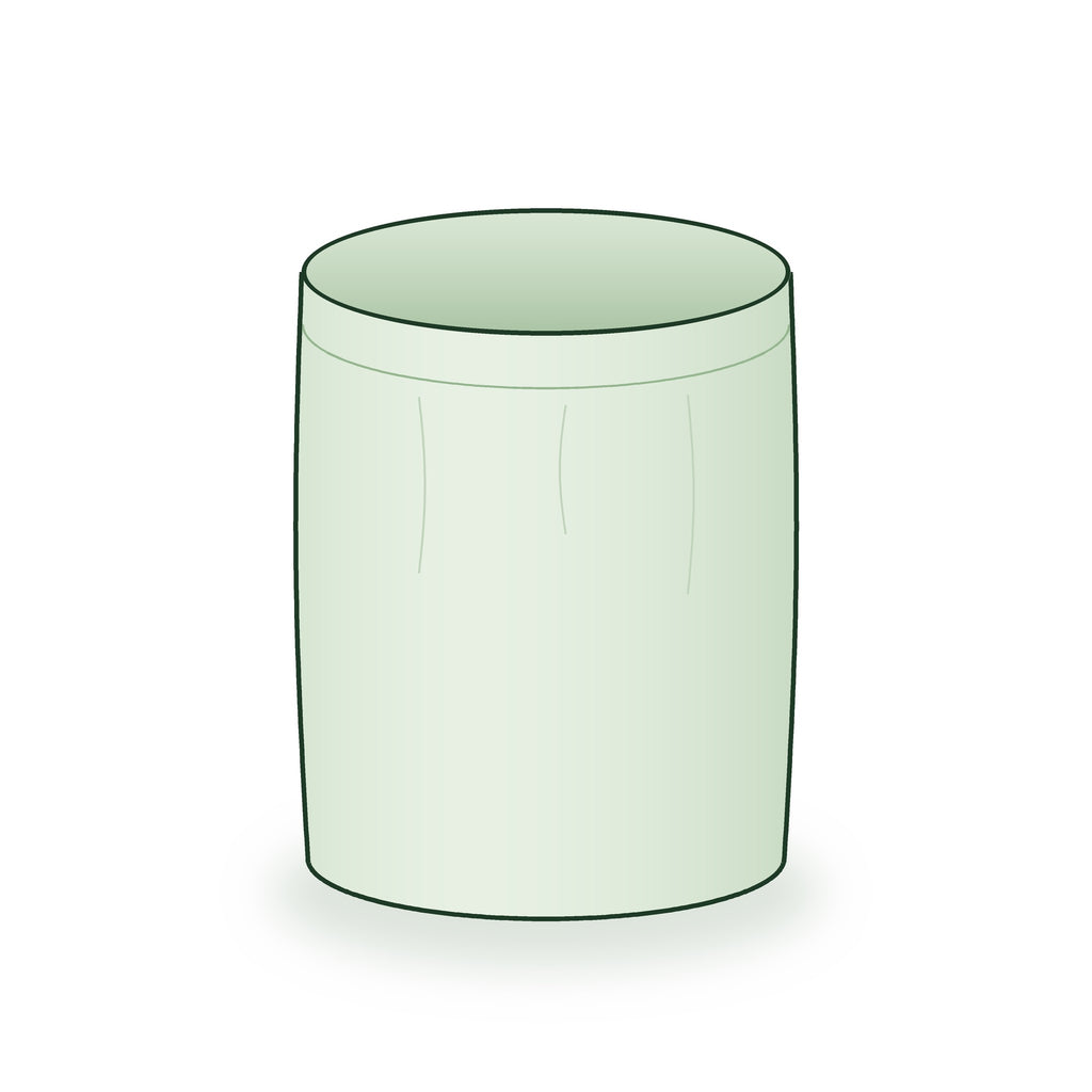 15 × 18 inch round grow bag, illustrated on a white background