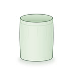 15 × 18 inch round grow bag, illustrated on a white background