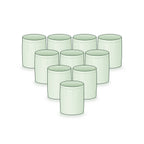 Pack of 10: ten 15 × 18 inch round grow bags arranged together