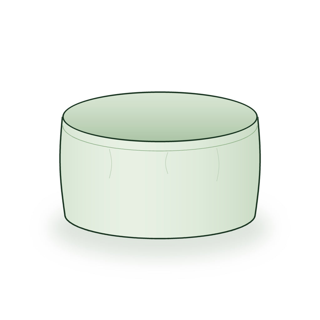 18 × 9 inch round grow bag, illustrated on a white background