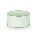 18 × 9 inch round grow bag, illustrated on a white background