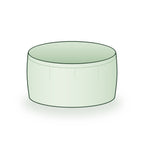 18 × 9 inch round grow bag, illustrated on a white background