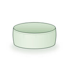 24 × 9 inch round grow bag, illustrated on a white background