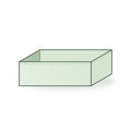 36 × 24 × 12 inch rectangular grow bag, illustrated on a white background