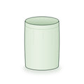 9 × 12 inch round grow bag, illustrated on a white background