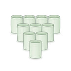 Pack of 10: ten 9 × 12 inch round grow bags arranged together