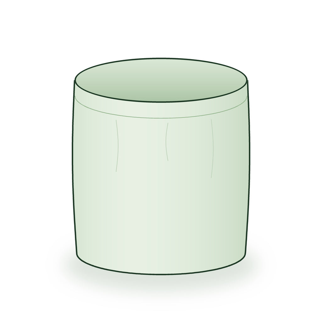 9 × 9 inch round grow bag, illustrated on a white background